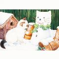 【ジェーン・メイディ】クリスマスカード☆猫ダルマ