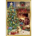 猫と犬のクリスマスカード