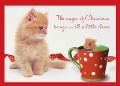 猫とネズミのクリスマスカード　